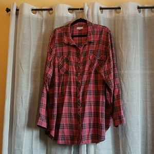 Lovesick- Red and Black Flannel Plus Size